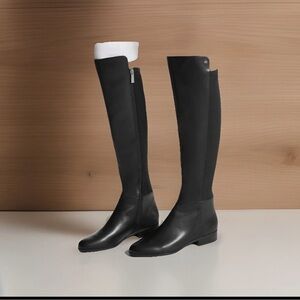 MICHAEL  Michael Kors Over-the-Knee Leather & Stretch Fabric Boots~9